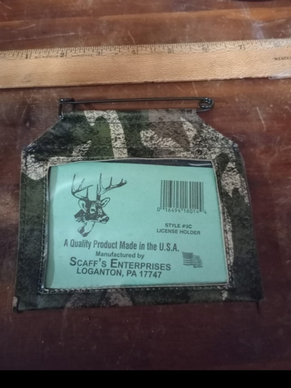 Camouflage License Holder - Green